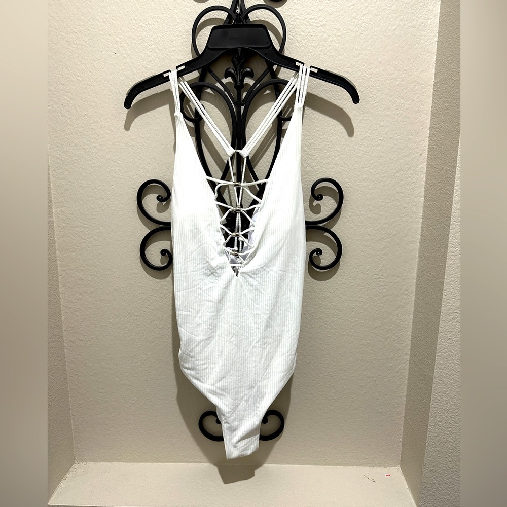 White One Piece Bathing Suit